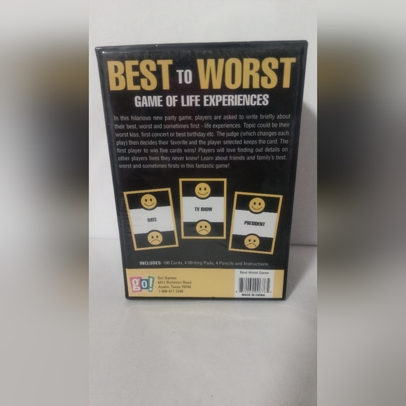 [5x$20] New Best to Worst - Picture 3 of 4